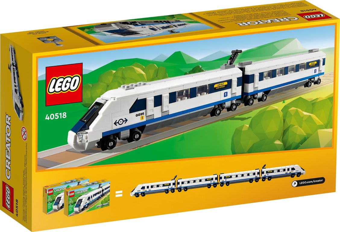 LEGO® Creator Le train à grande vitesse dos de la boîte