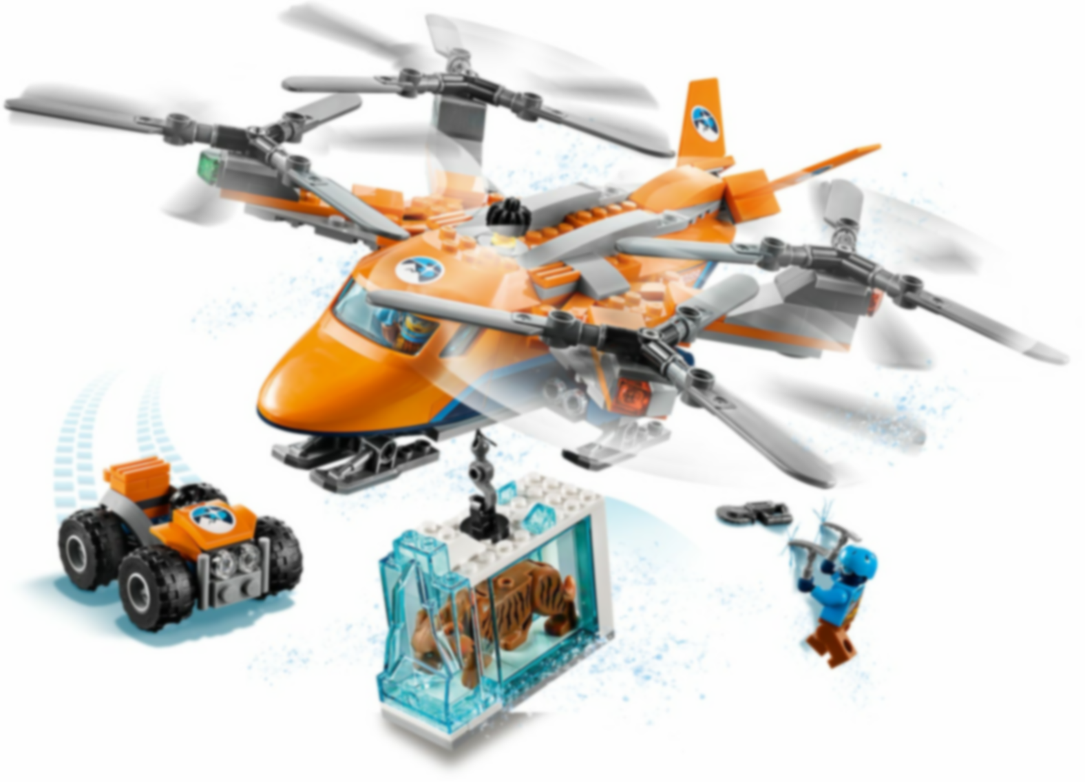 LEGO® City Arktis-Frachtflugzeug komponenten