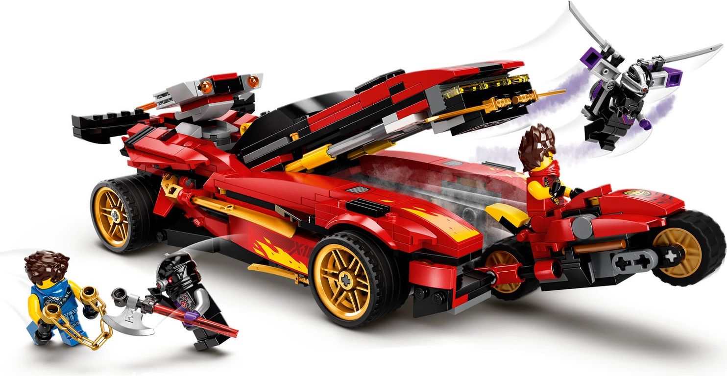 LEGO® Ninjago Deportivo Ninja X-1 jugabilidad