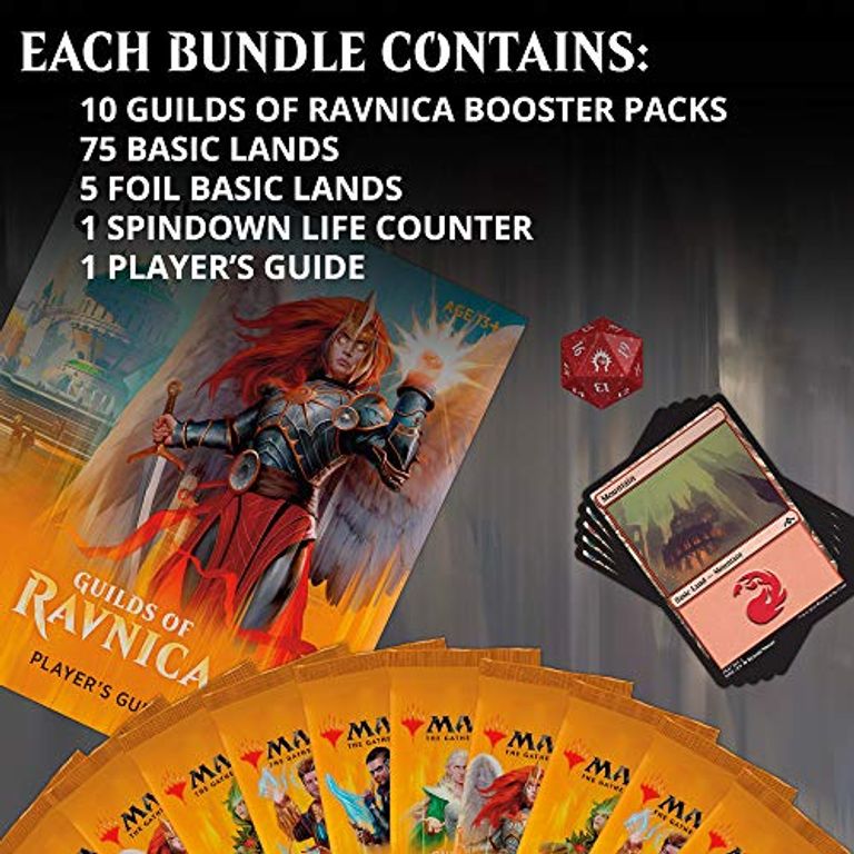 Magic The Gathering - Guilds of Ravnica Bundle componenti