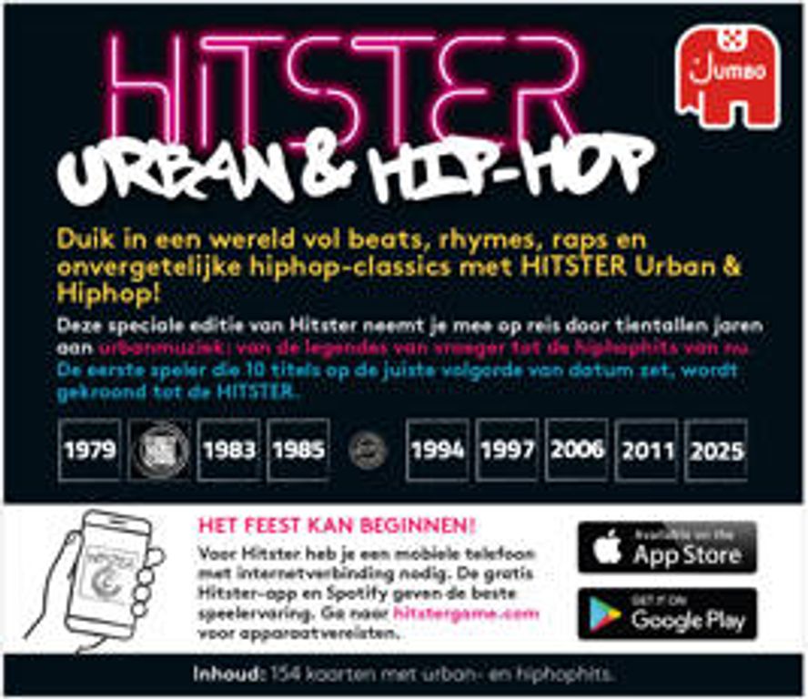 Hitster: Urban & Hip-Hop back of the box