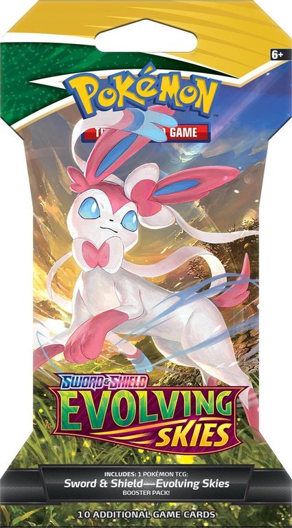 Pokémon Sword & Shield Evolving Skies Booster Pack box