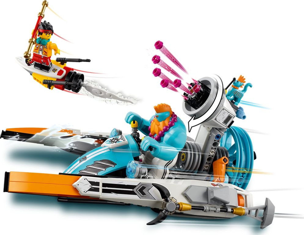 LEGO® Monkie Kid Sandy's Speedboat gameplay