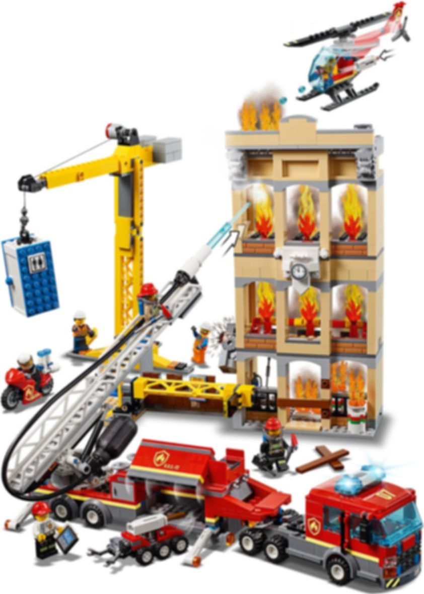 LEGO® City Feuerwehr in der Stadt spielablauf