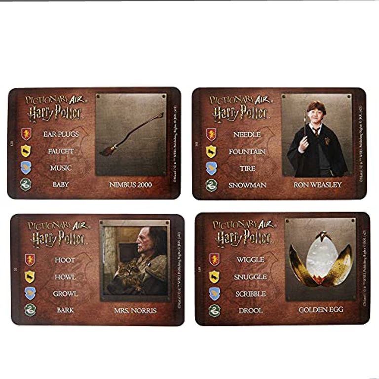 Pictionary Air Harry Potter cards