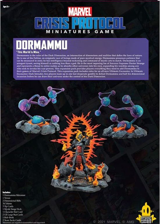 Marvel: Crisis Protocol – Dormammu rückseite der box