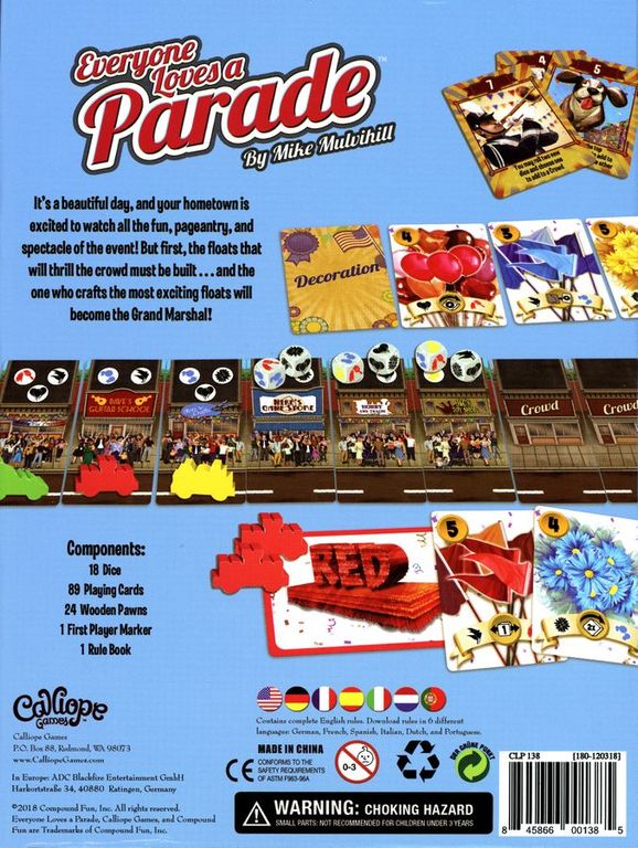 Everyone Loves A Parade parte posterior de la caja