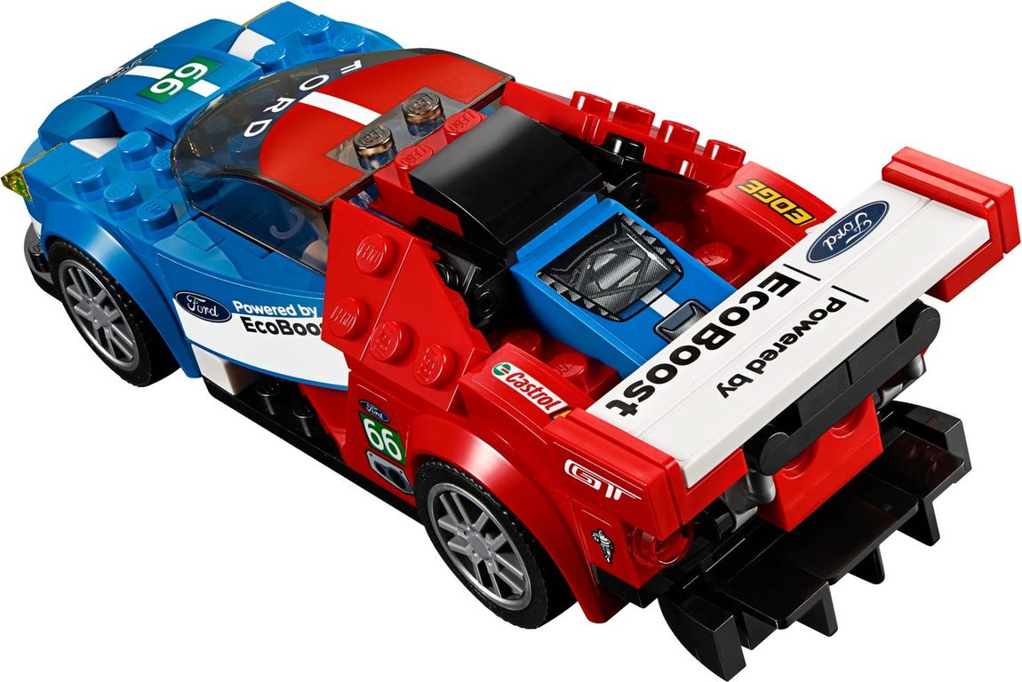 LEGO® Speed Champions Ford GT de 2016 y Ford GT40 de 1966 reverso