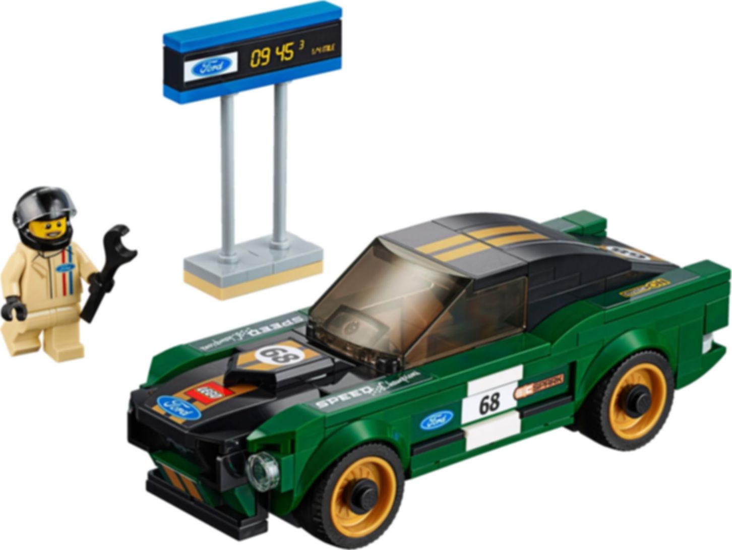 LEGO® Speed Champions Ford Mustang Fastback 1968 composants