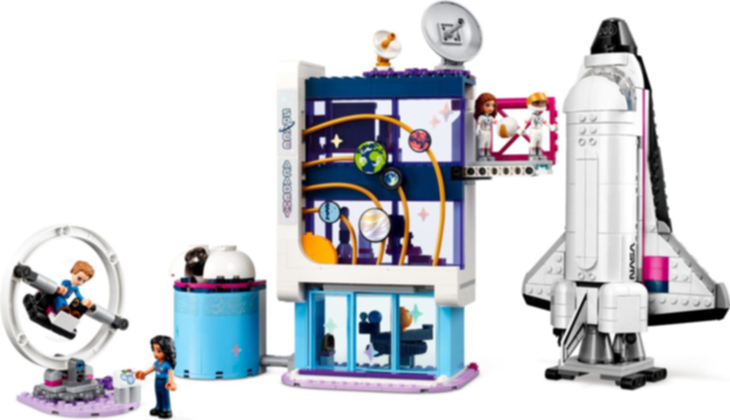 LEGO® Friends Olivia’s ruimte-opleiding componenten