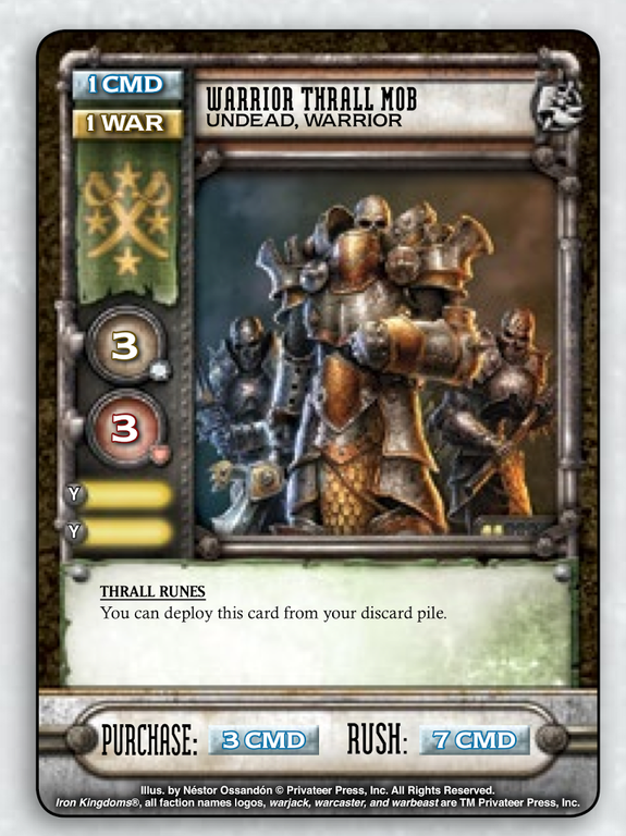 Warmachine: High Command – Faith & Fortune: Escalating Conflict card