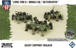 Dust Tactics: Allies Heavy Support Walker - "Long Tom II / Mobile HQ / Skysweeper"