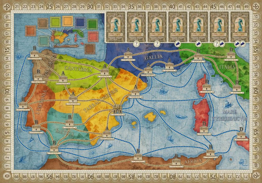 Concordia: Salsa game board