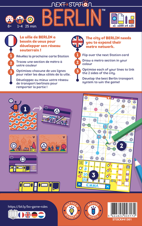 Next Station: Berlin back of the box