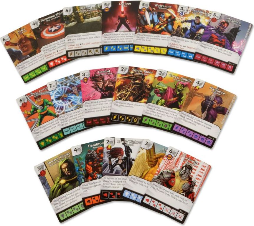 Marvel Dice Masters: Avengers vs. X-Men cards