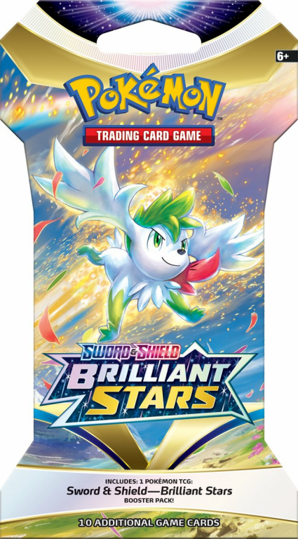 Pokémon TCG: Sword & Shield-Brilliant Stars Sleeved Booster scatola