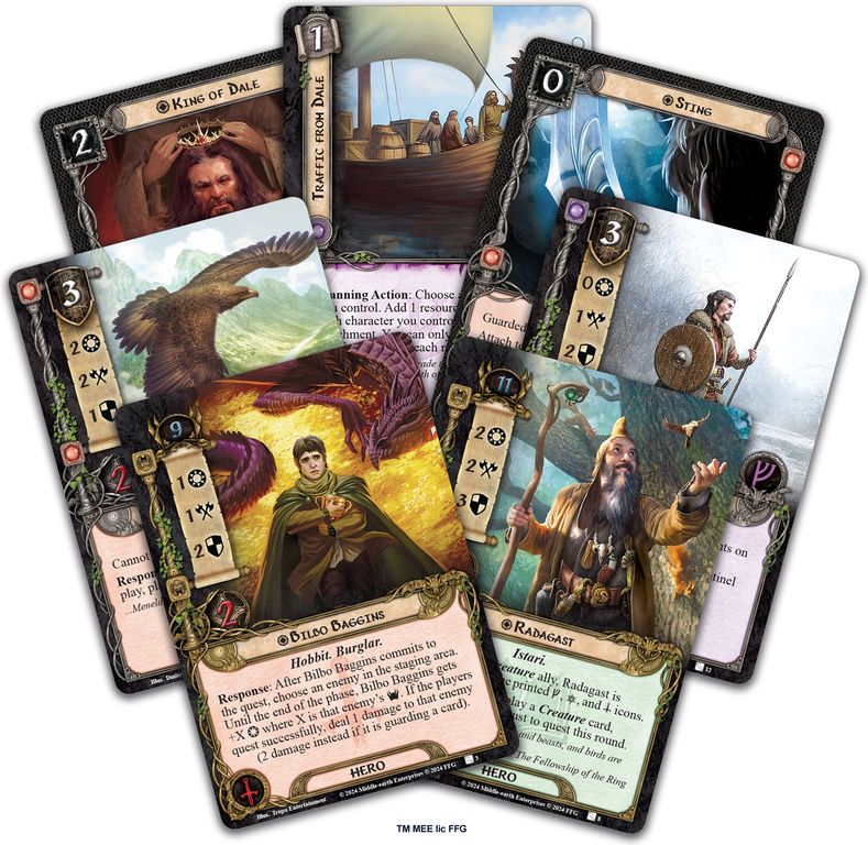 The Lord of the Rings: The Card Game – Ered Mithrin Hero Expansion kaarten