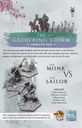 Senjutsu: Battle For Japan – The Gathering Storm parte posterior de la caja