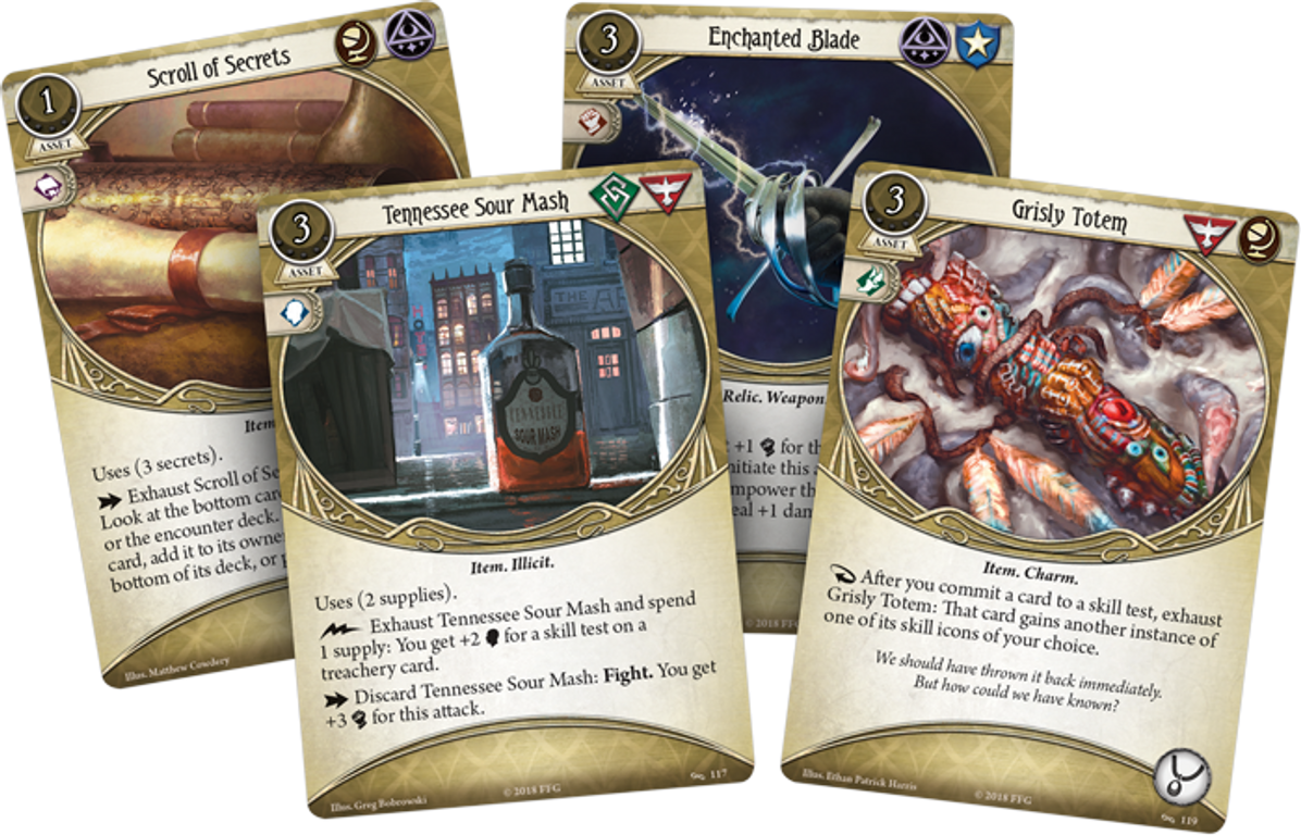 Arkham Horror: The Card Game – The Secret Name: Mythos Pack cards