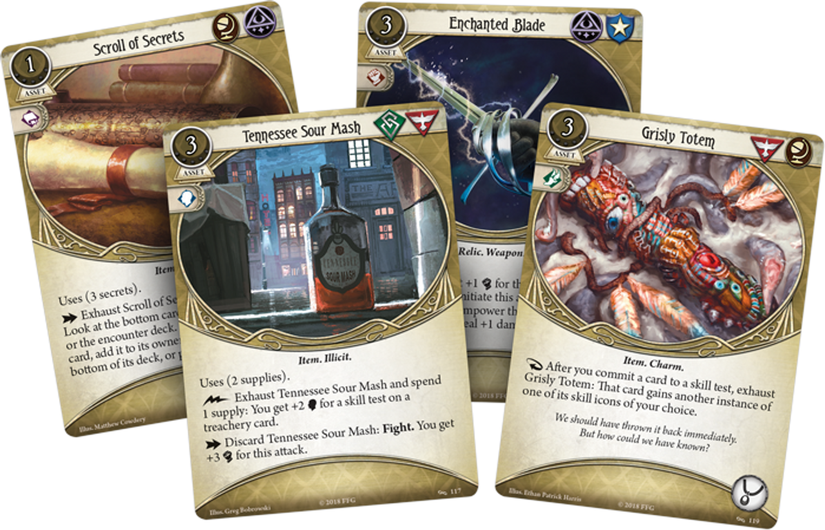 Arkham Horror: The Card Game – The Secret Name: Mythos Pack kaarten