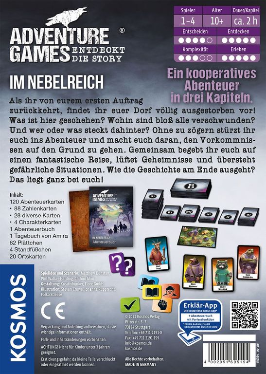 Adventure Games: Im Nebelreich rückseite der box