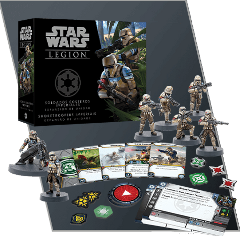 Star Wars: Legion – Imperial Shoretroopers Unit Expansion componenti