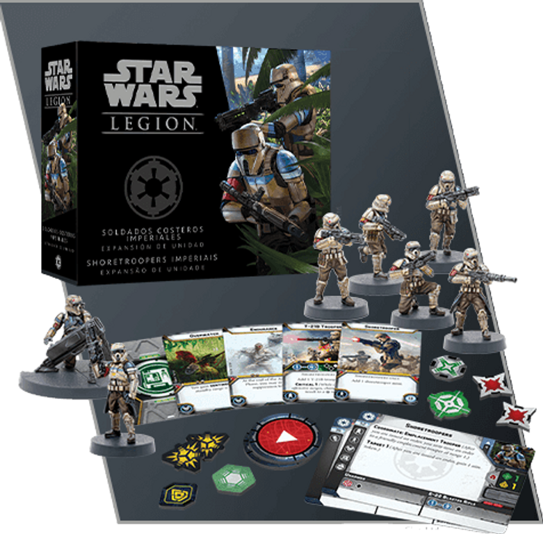 Star Wars: Legion – Imperial Shoretroopers Unit Expansion components