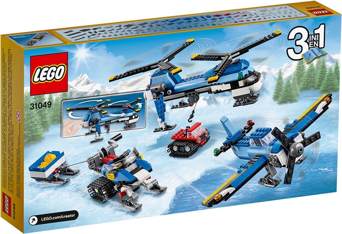 LEGO® Creator Doppelrotor-Hubschrauber rückseite der box