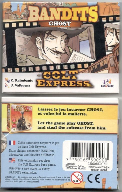 Colt Express: Bandits – Ghost dos de la boîte