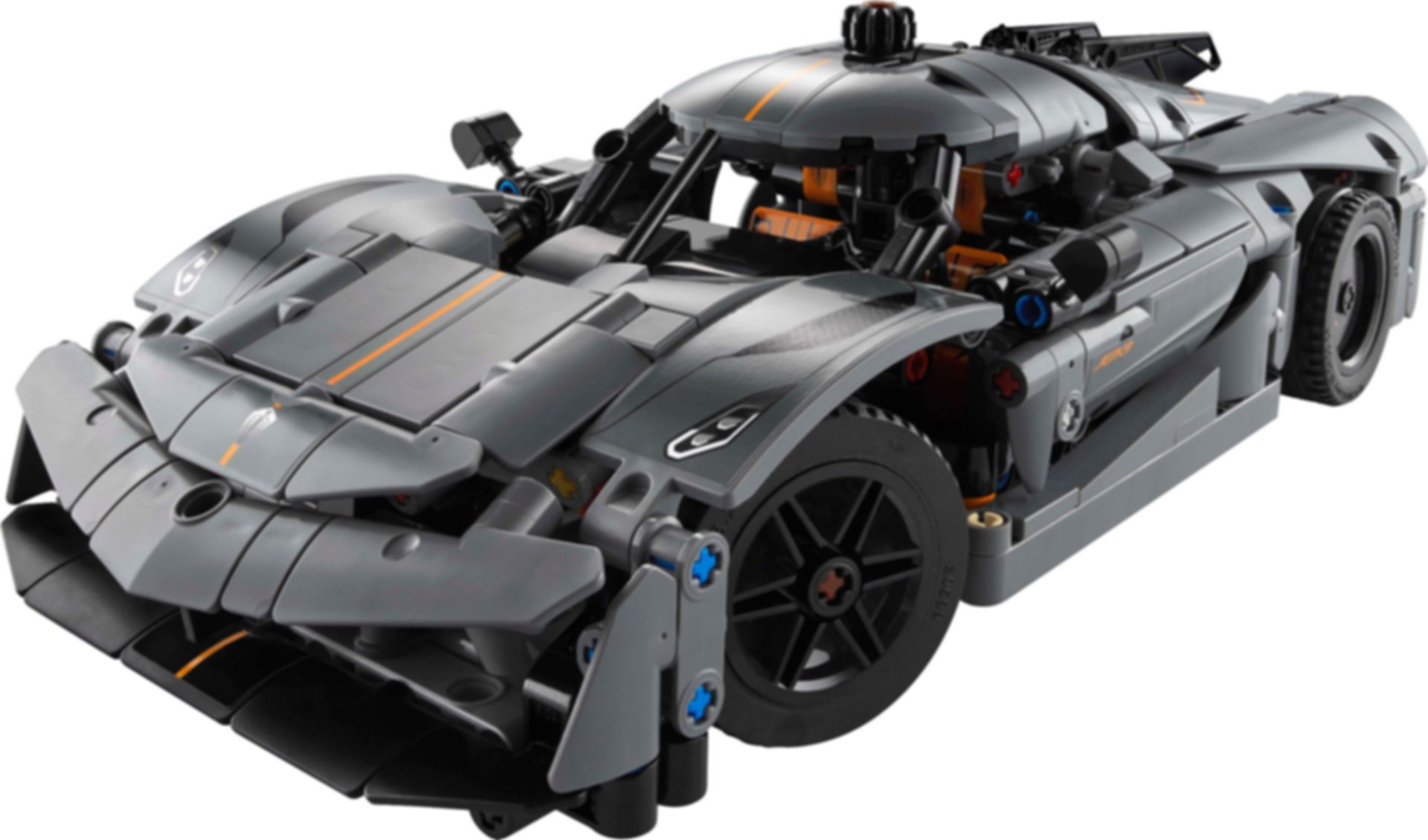 LEGO® Technic Koenigsegg Jesko Absolut Grey Hypercar components