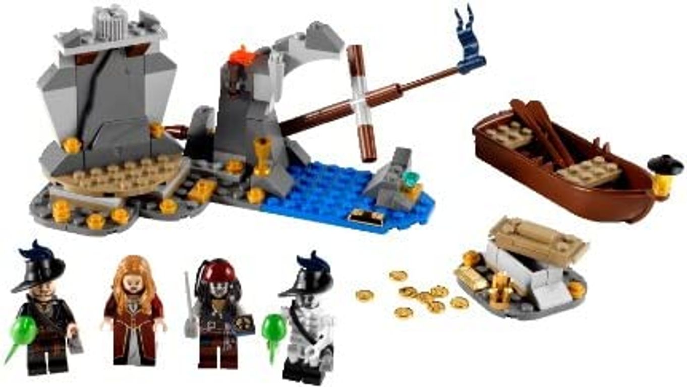 LEGO® Pirates of the Caribbean Isla De Muerta components