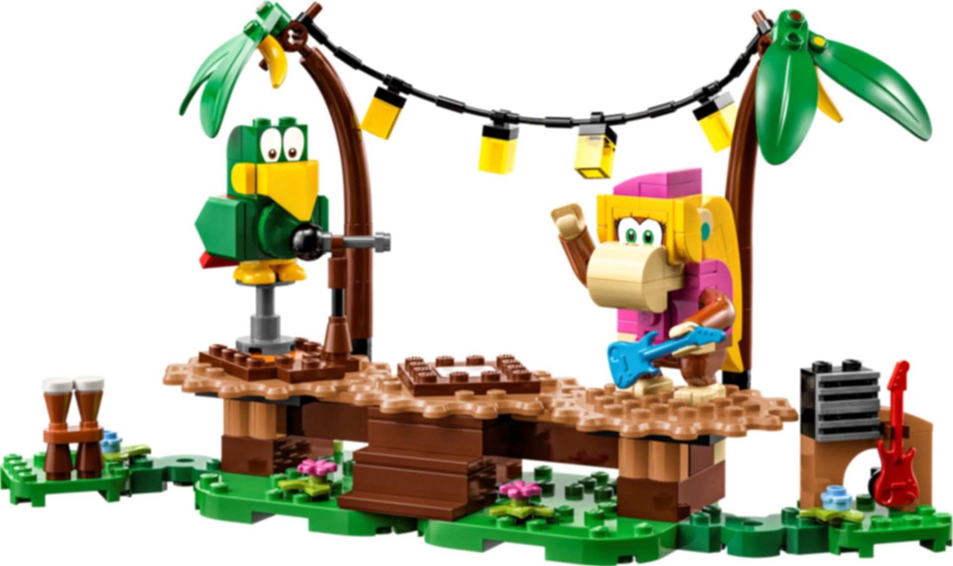 LEGO® Super Mario™ Uitbreidingsset: Dixie Kongs Jungleshow componenten