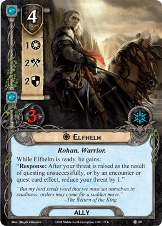 The Lord of the Rings: The Card Game - The Dead Marshes Elfhelm kaart