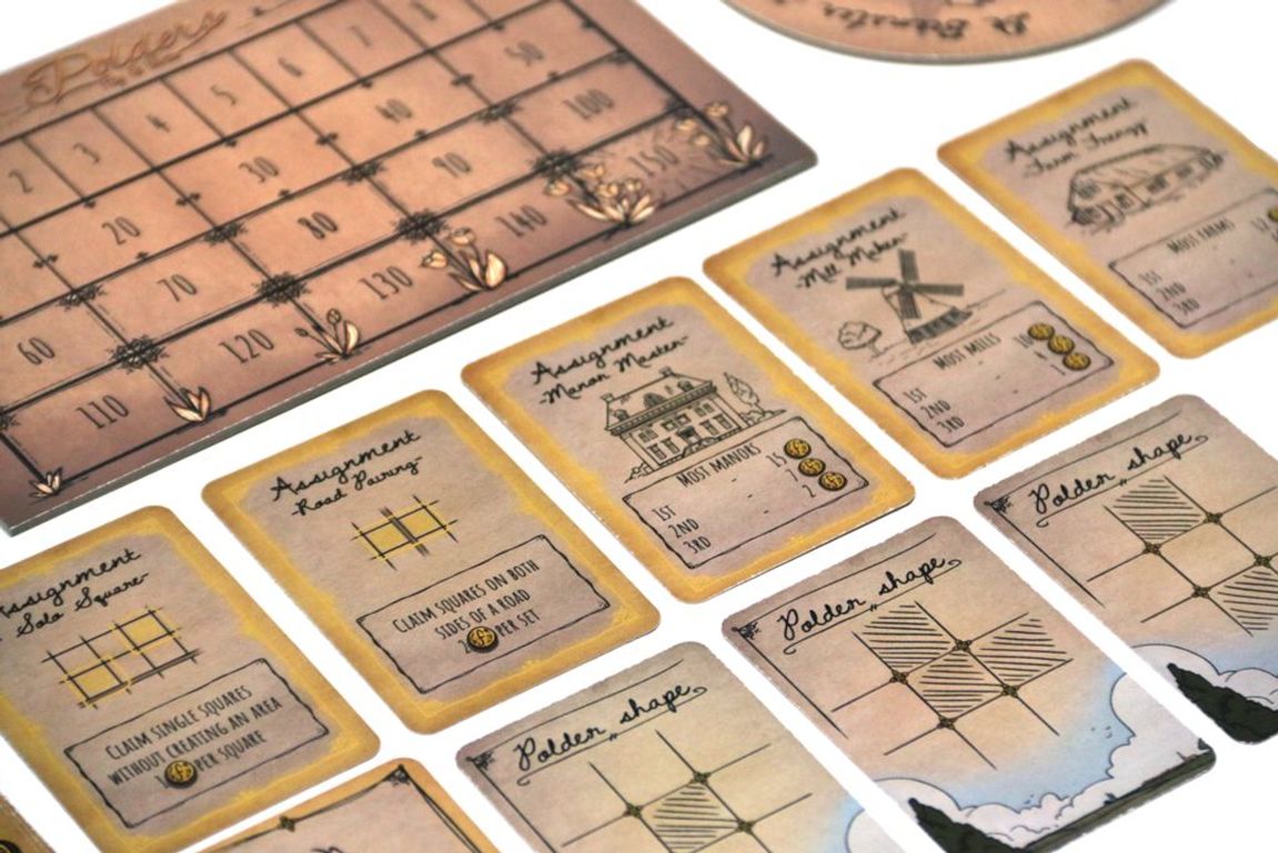 Polders: Flip & Write cartas