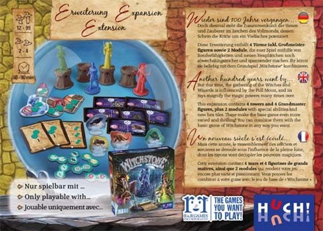 Witchstone: Full Moon back of the box