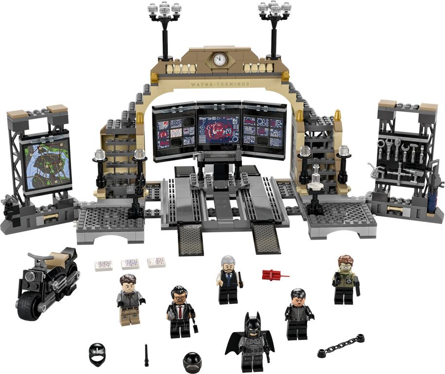 LEGO® DC Superheroes La Batcave™ : l’affrontement du Sphinx composants