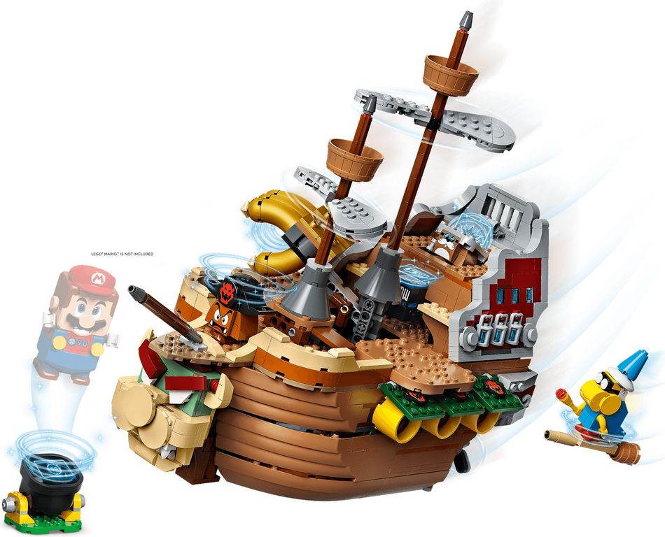 LEGO® Super Mario™ Bowsers Luftschiff – Erweiterungsset spielablauf