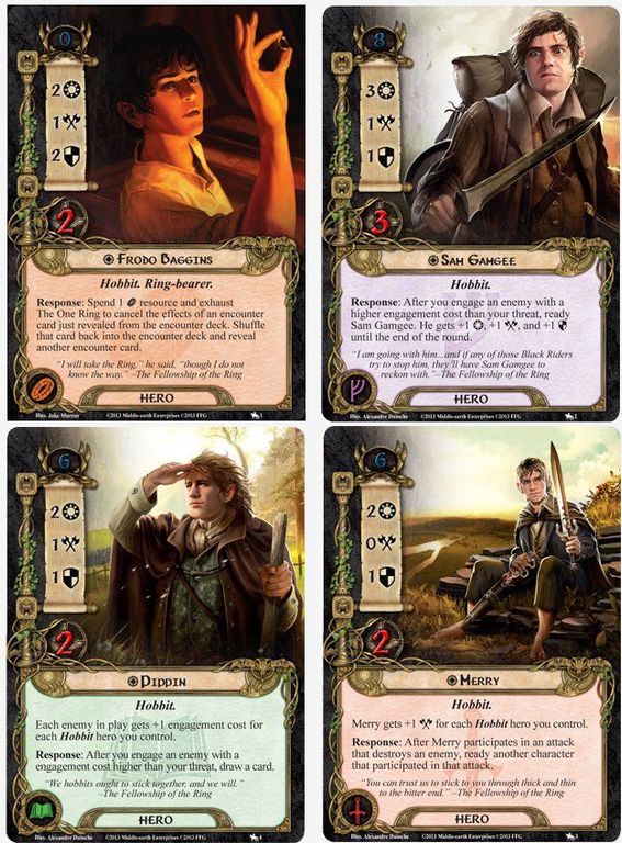 The Lord of the Rings: The Card Game - The Black Riders cards