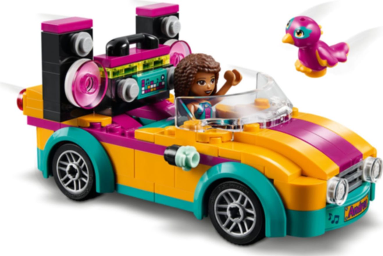 LEGO® Friends L'auto e il palco di Andrea gameplay
