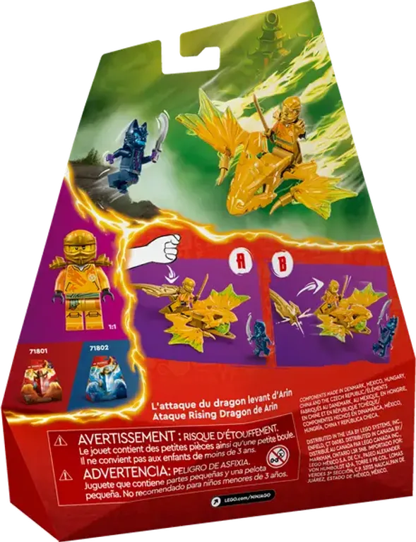 LEGO® Ninjago Arin's Rising Dragon Strike back of the box