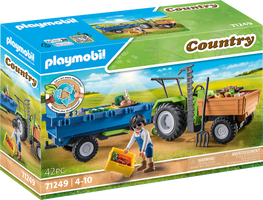 Playmobil® Country Harvester Tractor with Trailer
