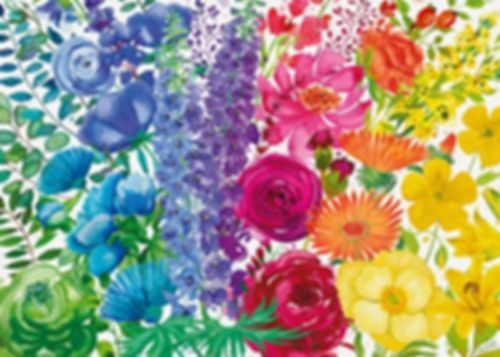 XXL Pieces - Rainbow Flowers