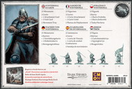 A Song of Ice & Fire: Tabletop Miniatures Game – Winterfell Guards parte posterior de la caja