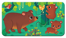 9 puzzles - les animaux et leurs enfants