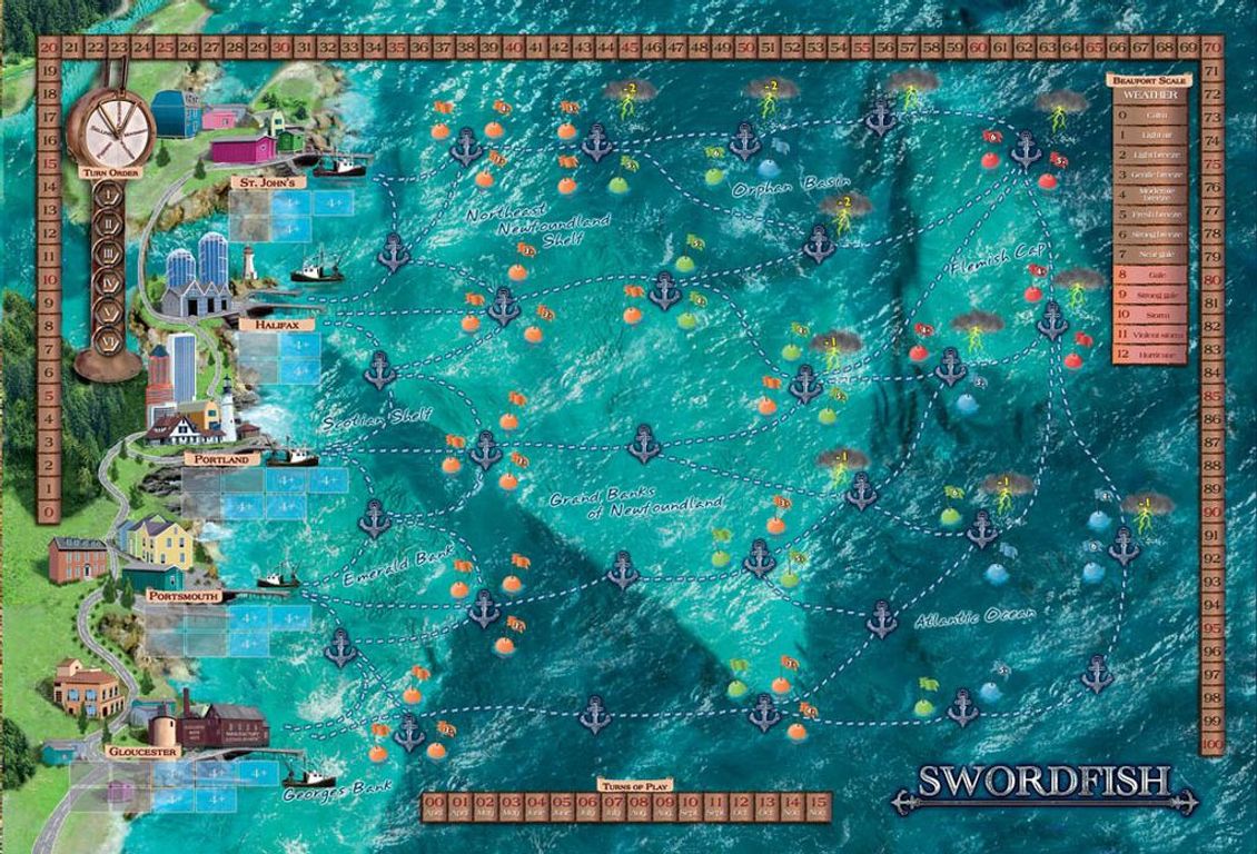 Swordfish game board