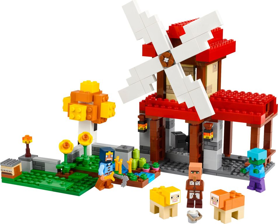 LEGO® Minecraft La fattoria del mulino a vento componenti