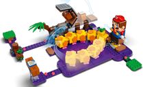 LEGO® Super Mario™ Set de Expansión: Pantano venenoso de la Floruga jugabilidad