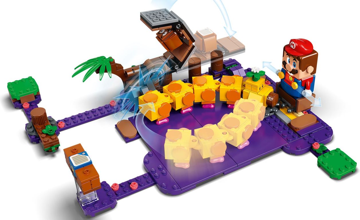 LEGO® Super Mario™ Uitbreidingsset: Wigglers giftige moeras speelwijze