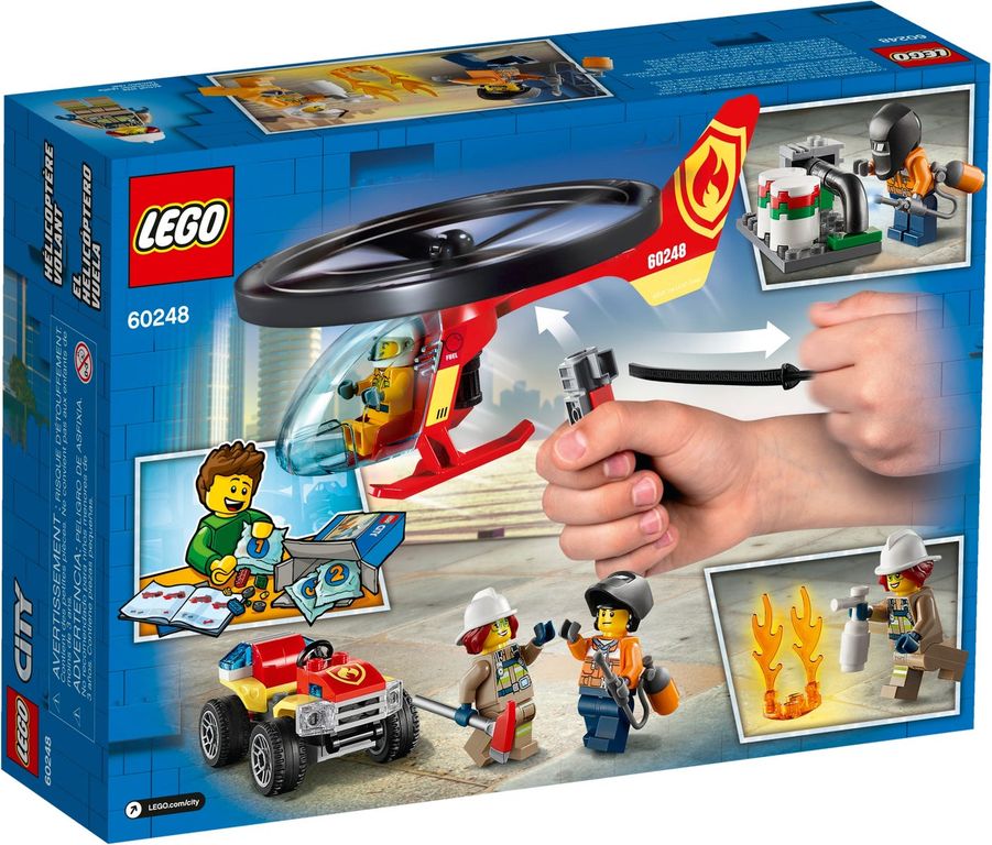 LEGO® City Brandweerhelikopter reddingsoperatie achterkant van de doos