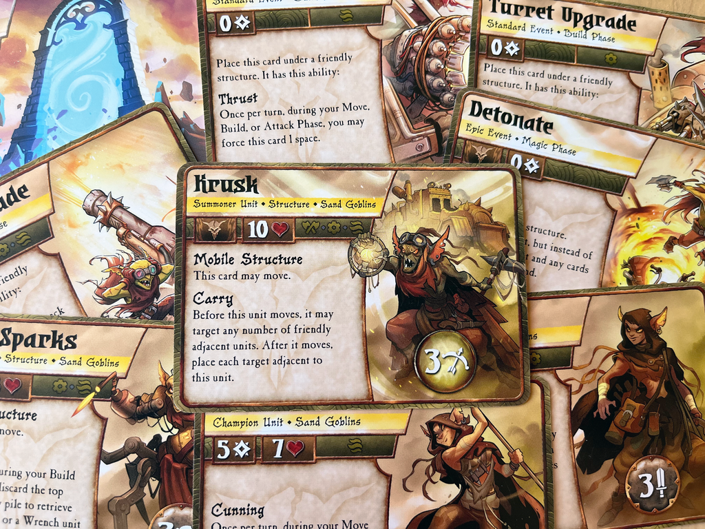 Summoner Wars (Second Edition): Sand Goblins Faction Deck cards